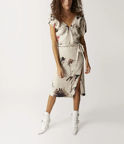 Shop Vivienne Westwood Gabriella Dress Chinese Peony Print