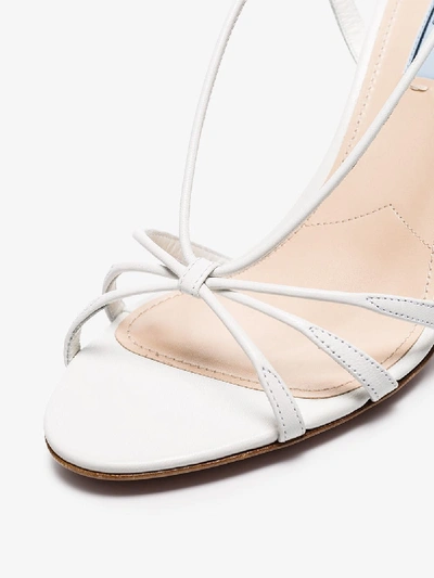 Shop Prada Klassische Sandalen In White