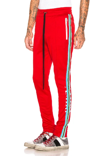 Shop Amiri Skinny Track Pant In Red