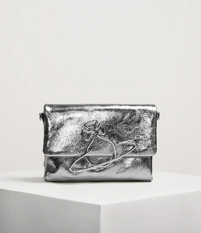 Shop Vivienne Westwood Oxford Crossbody Bag Silver