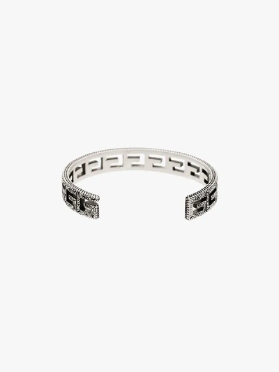 Shop Gucci Silver Tone G Logo Bracelet