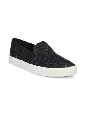 vince tweed slip on sneakers