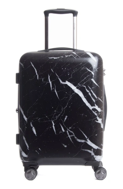 Shop Calpak Astyll 23-inch Rolling Spinner Suitcase - Black In Midnight Marble