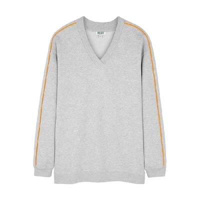 Shop Kenzo Grey Cotton Sweatshirt