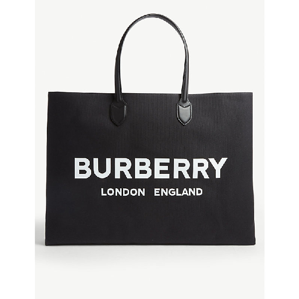 burberry canvas tote bag