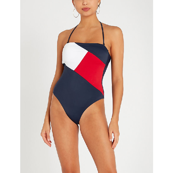tommy hilfiger navy blazer swimsuit