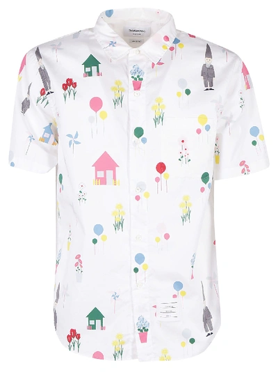 Shop Thom Browne Gnome Print Shirt In Multi