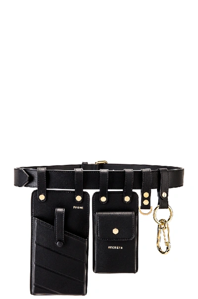 Shop Fendi Harness Belt In Black