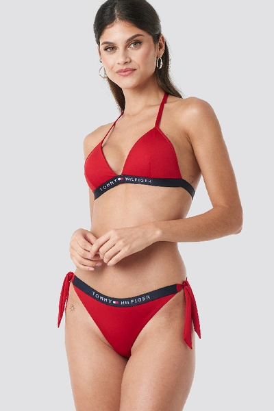 Tommy Hilfiger Cheeky Side Tie Bikini Red In Tango Red | ModeSens