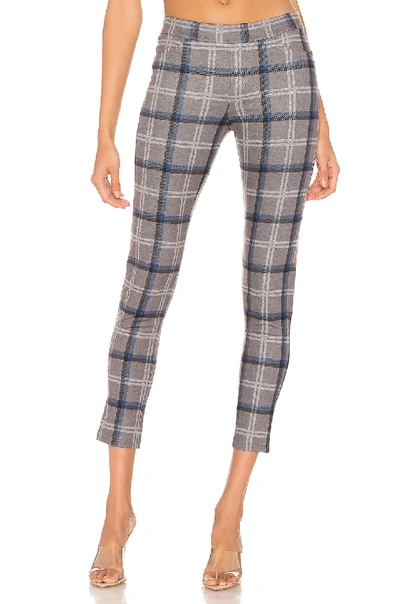 Shop Chaser Skinny Pants In Grey Plaid