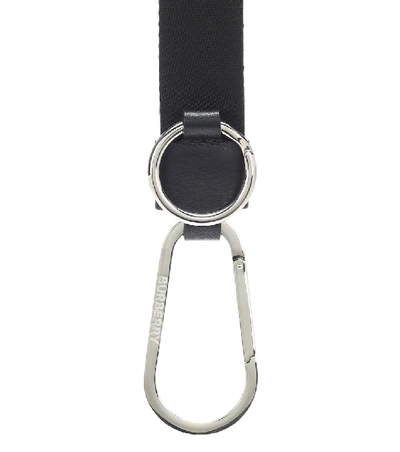 Shop Burberry Canvas Lanyard In Black