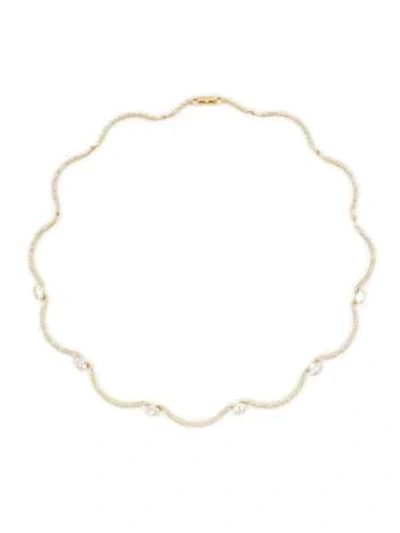 Shop Adriana Orsini Adella Goldtone Crystal Collar Necklace