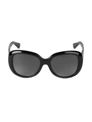 gucci 55mm round sunglasses