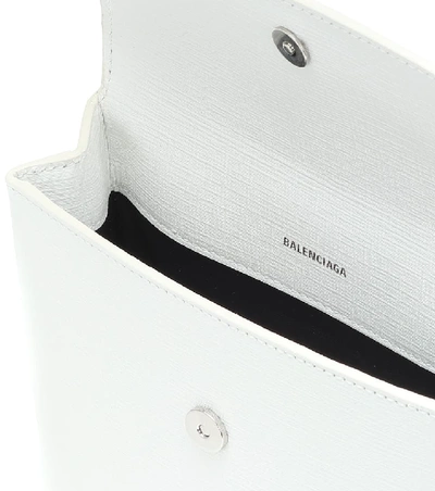 Shop Balenciaga Shopping Envelope Leather Clutch In White