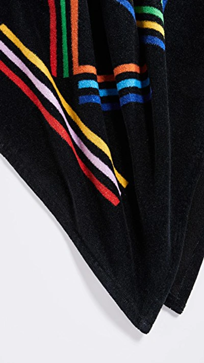 Shop Kenzo Beach Towel In Black