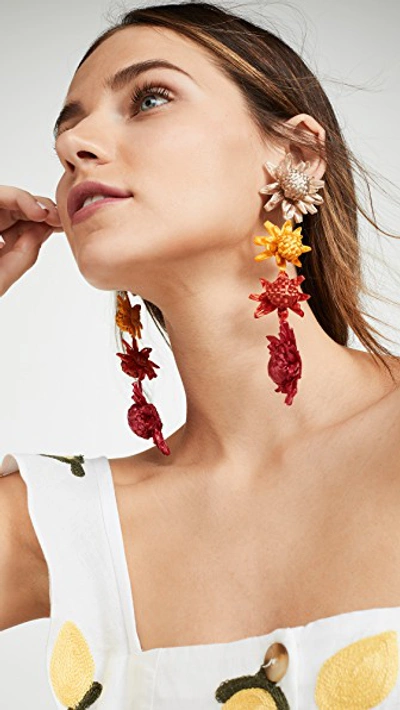 Shop All Things Mochi Habiska Earrings In Red