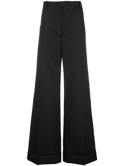 Shop Maison Margiela Flared Tailored Trousers - Schwarz In Black