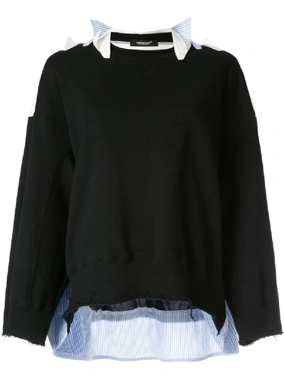 Shop Undercover Layered Sweater - Black