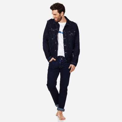 Shop Vilebrequin Men Denim Tracker Jacket In Blue