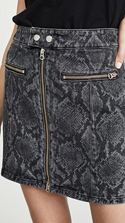Shop Rag & Bone Isabel Skirt In Grey Snake
