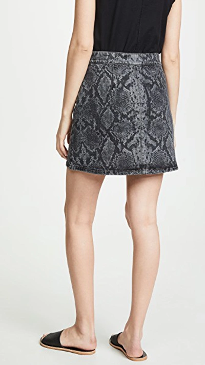 Shop Rag & Bone Isabel Skirt In Grey Snake