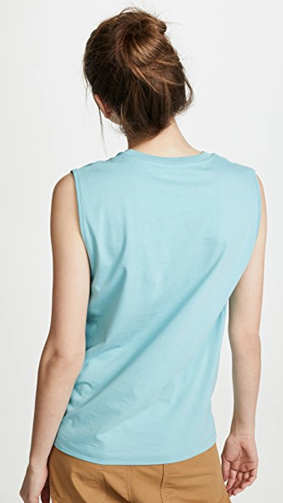 Shop See By Chloé Butterfly Muscle Tee In Nile Blue