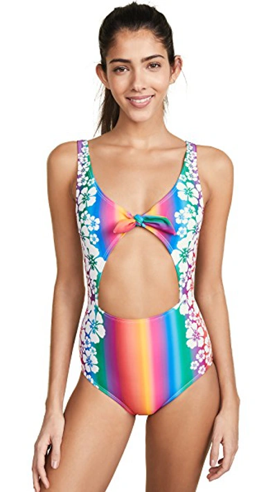 Shop All Things Mochi Mila Swimsuit In Rainbow