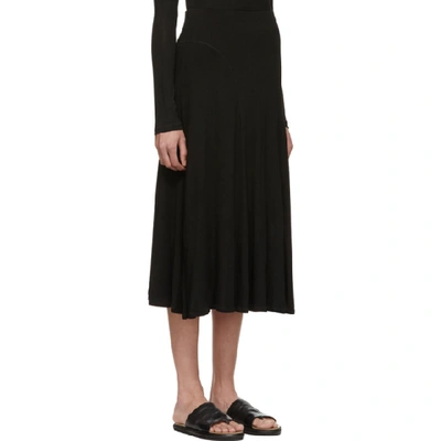 Shop Totême Toteme Black Lauret Skirt In 200 Black