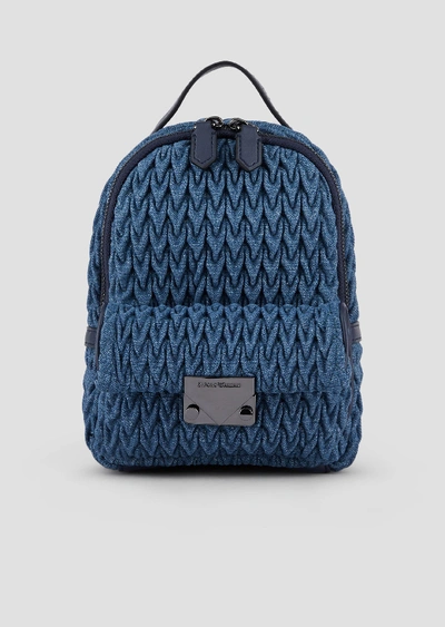 Shop Emporio Armani Backpacks - Item 45456490 In Denim