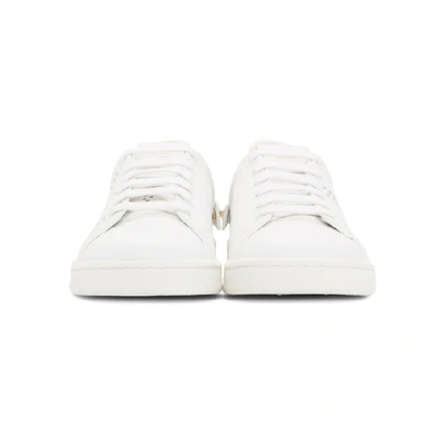 Shop Valentino White  Garavani Vlogo Sneakers In 0bo White