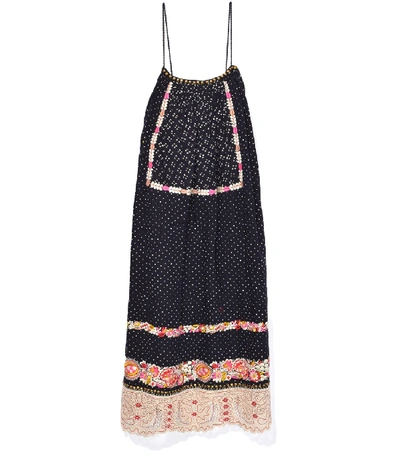 Shop Ulla Johnson Nara Dress In Indigo