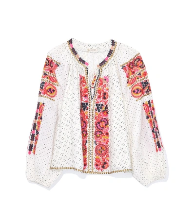 Shop Ulla Johnson Yara Blouse In Cream