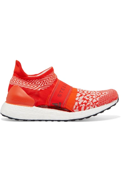 Shop Adidas By Stella Mccartney Ultraboost X 3d Leopard-print Primeknit Sneakers In Red
