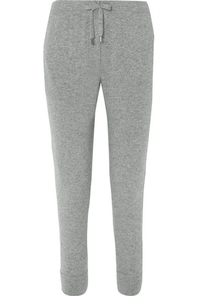 Shop Brunello Cucinelli Cashmere Track Pants In Gray