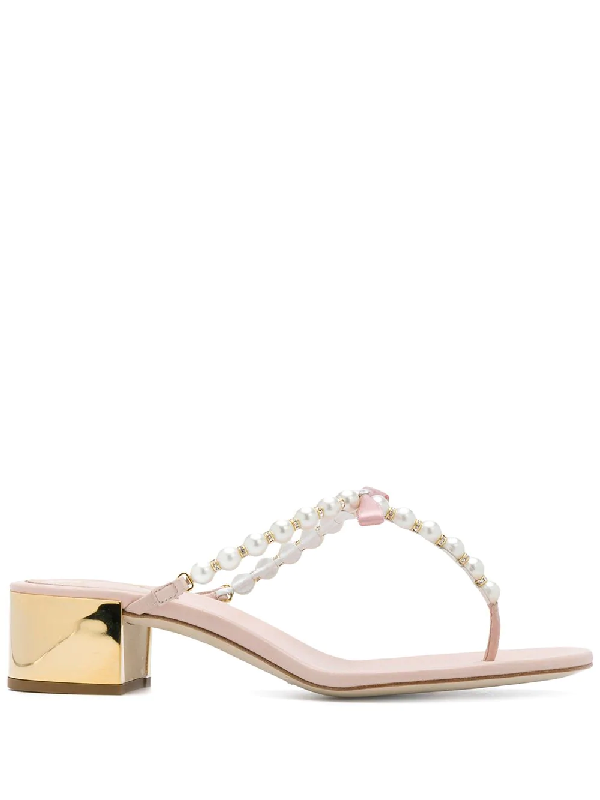 rene caovilla pearl sandals