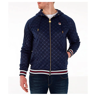 Shop Fila Men's Royce Full-zip Hoodie In Blue