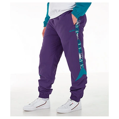 Shop Diadora Men's Track Pants In Purple Size X-large