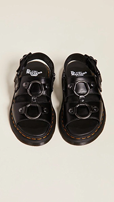 Dr. Martens Dr Martens Xabier Hardware Leather Sandals In Black | ModeSens