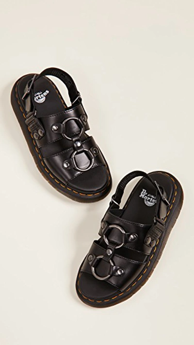 Dr. Martens Dr Martens Xabier Hardware Leather Sandals In Black | ModeSens