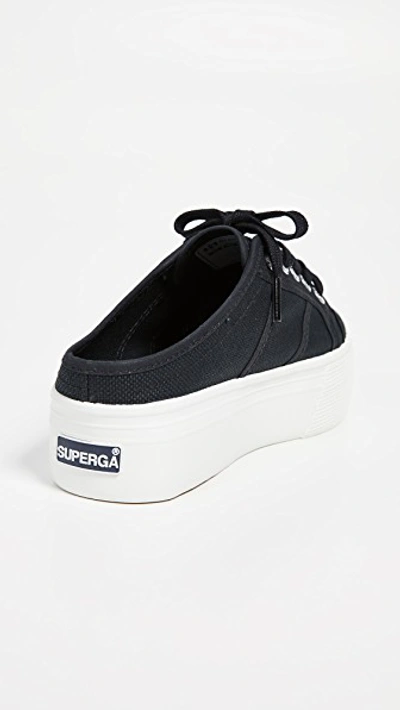 Shop Superga 2284 Cotw Sneakers In Black/white