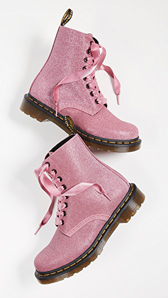 dr martens pascal glitter pink