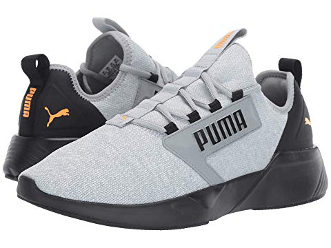 puma black orange pop