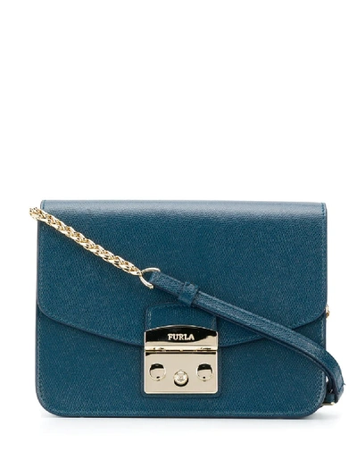 Shop Furla Metropolis Crossbody Bag - Blue