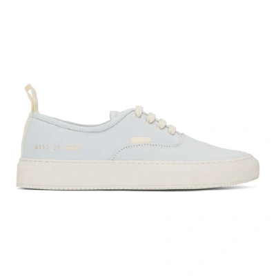 Shop Common Projects White Nubuck Four Hole Low Sneakers In 0506 White