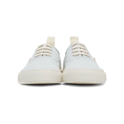 Shop Common Projects White Nubuck Four Hole Low Sneakers In 0506 White