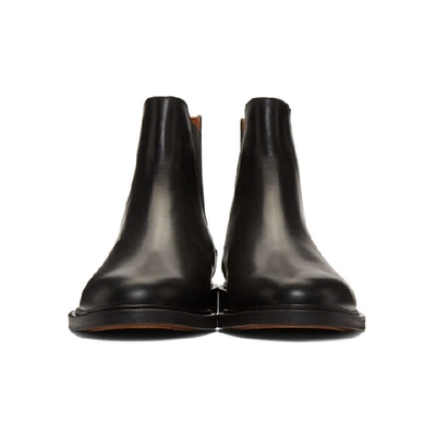 Shop Common Projects Black Leather Chelsea Boots In 7547 Black