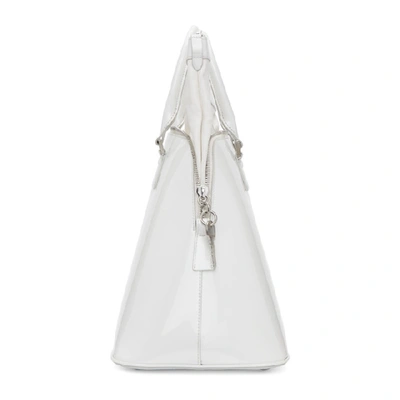 Shop Maison Margiela White Large 5ac Duffle Bag In T1003 White