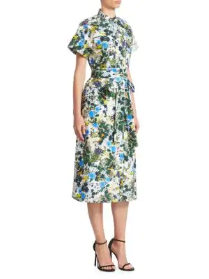 midi shirt dress short sleeve