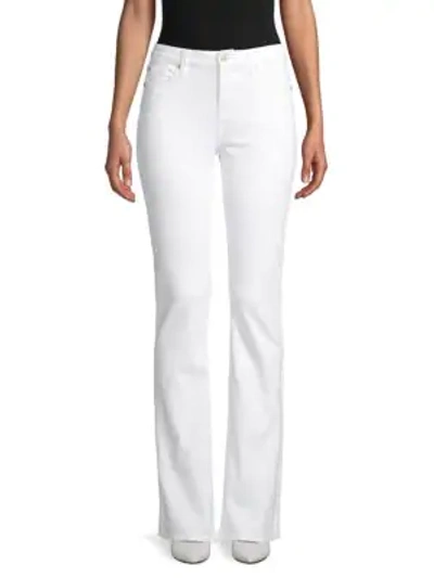Shop 7 For All Mankind Classic Bootcut Jeans In White