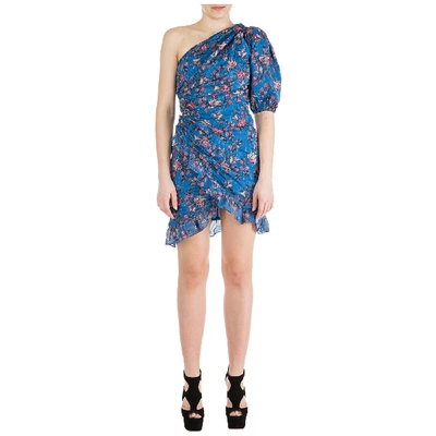 Shop Isabel Marant Étoile Women's Short Mini Dress Sleeveless In Blue